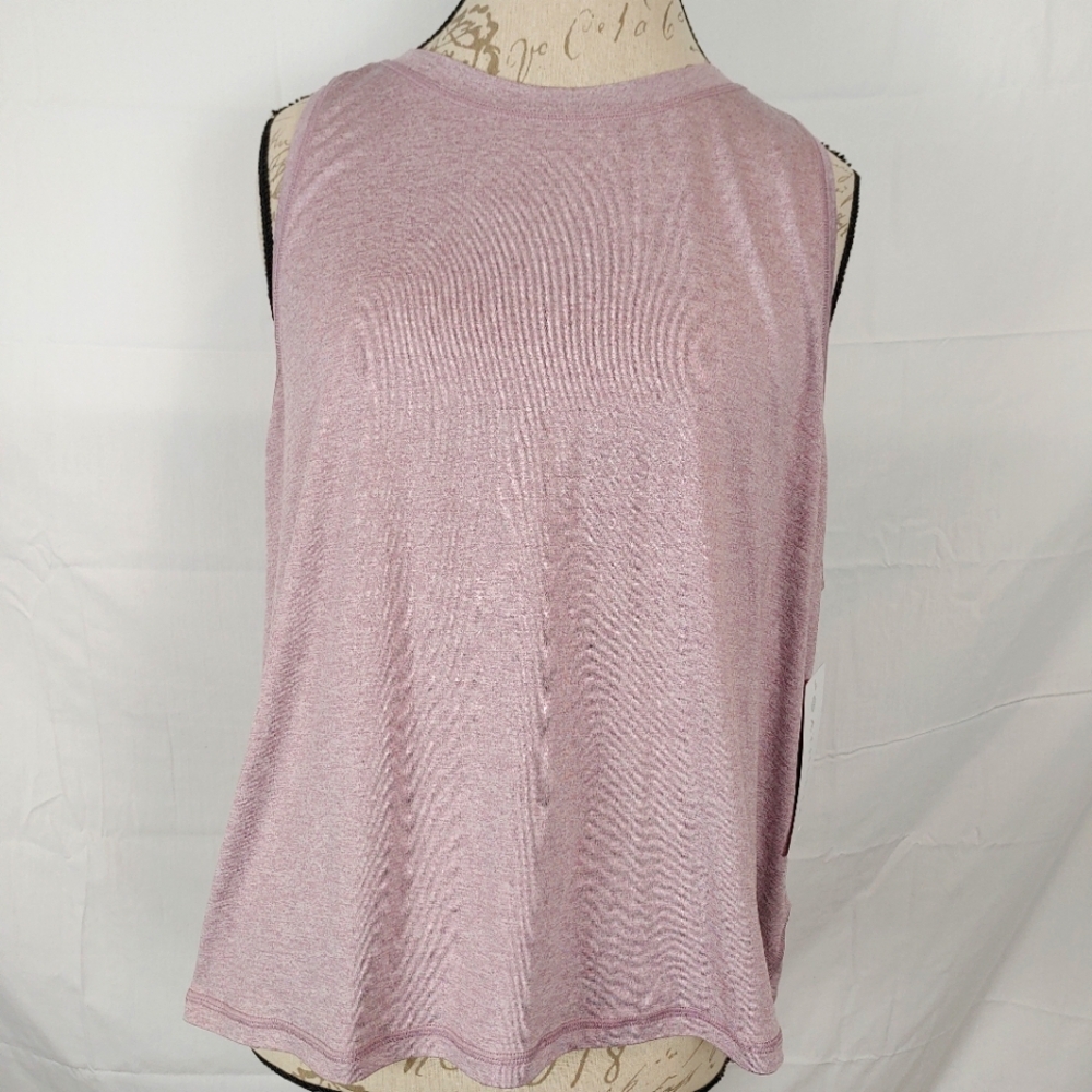 Athleta Uptempo Yoga Light Purple Brushed Crew Neck Tank Size 2X NWT